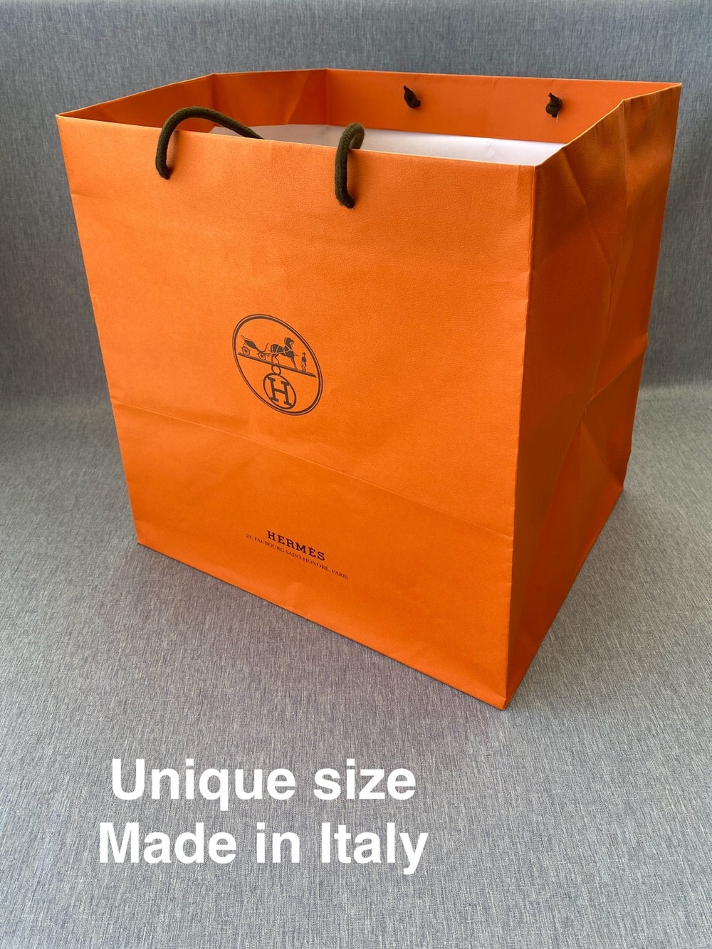 🇮🇹 Authentic Hermès | Square Large Shopping Bag | Gift Decoration